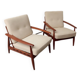 Pair of Scandinavian armchairs