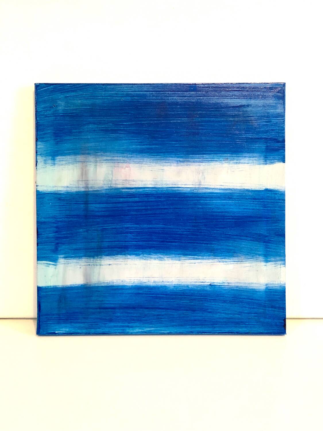 Abstract Blue Oil Painting