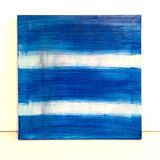 Tableau Huile Abstrait Bleu