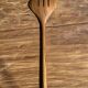 Salad server or large oval split teak spoon. L18 D8.5