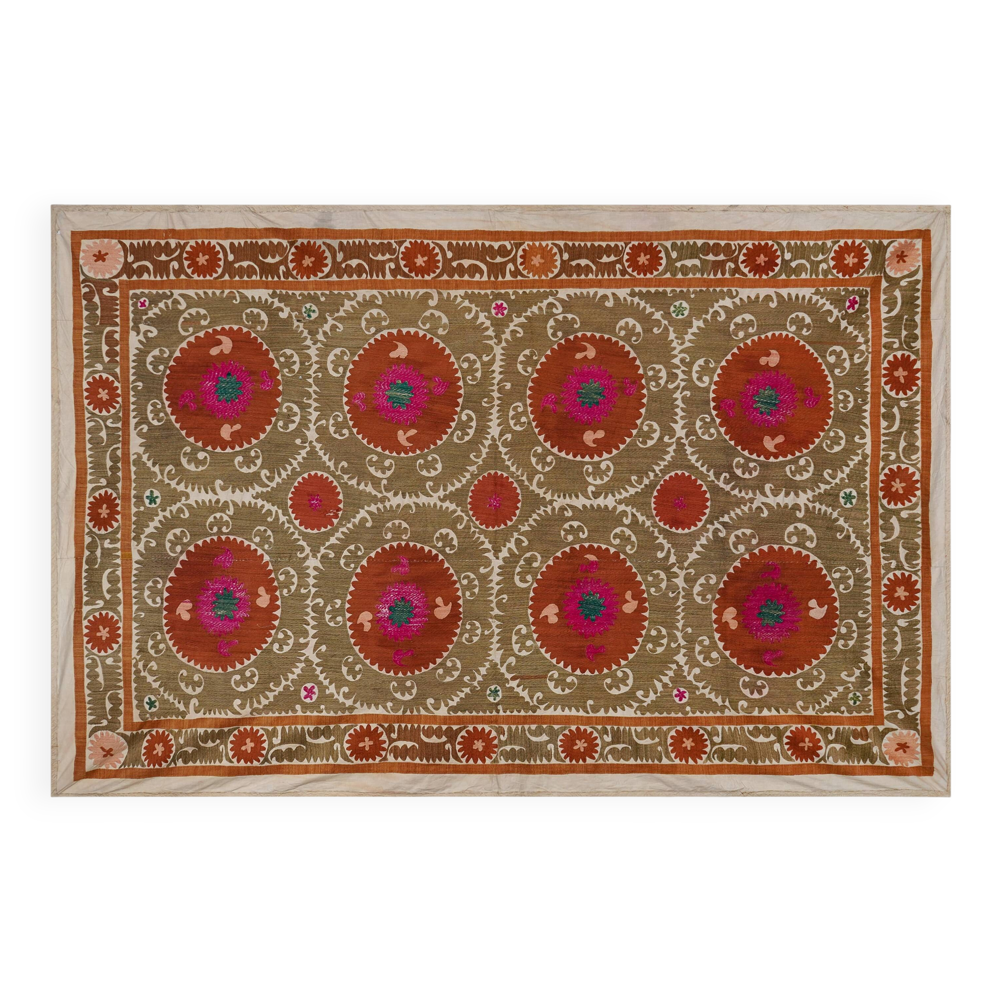 Hand-knotted rug, vintage Turkish rug 210x315 cm