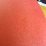 Baumann skai red imitation leather chairs from the 1950s