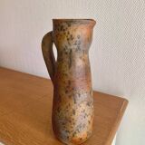 Vintage signed pyrite stoneware carafe