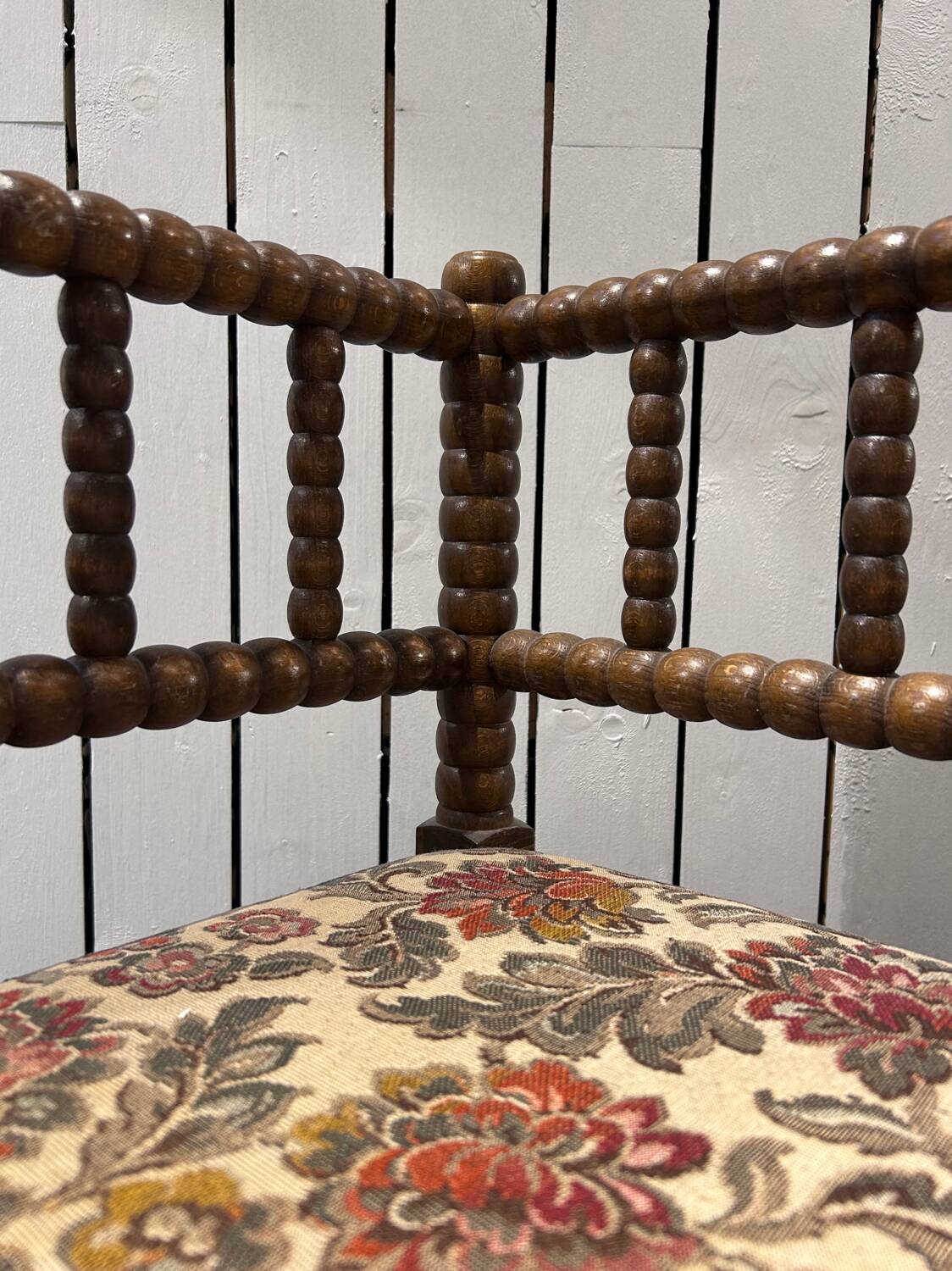 Chaise d’angle en tapisserie