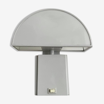 Table lamp/Wall lamp Guzzini "Olympus", white lacquered metal, Italy 1970