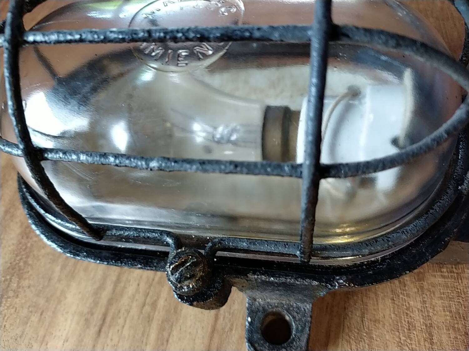 Industrial cast iron wall lights