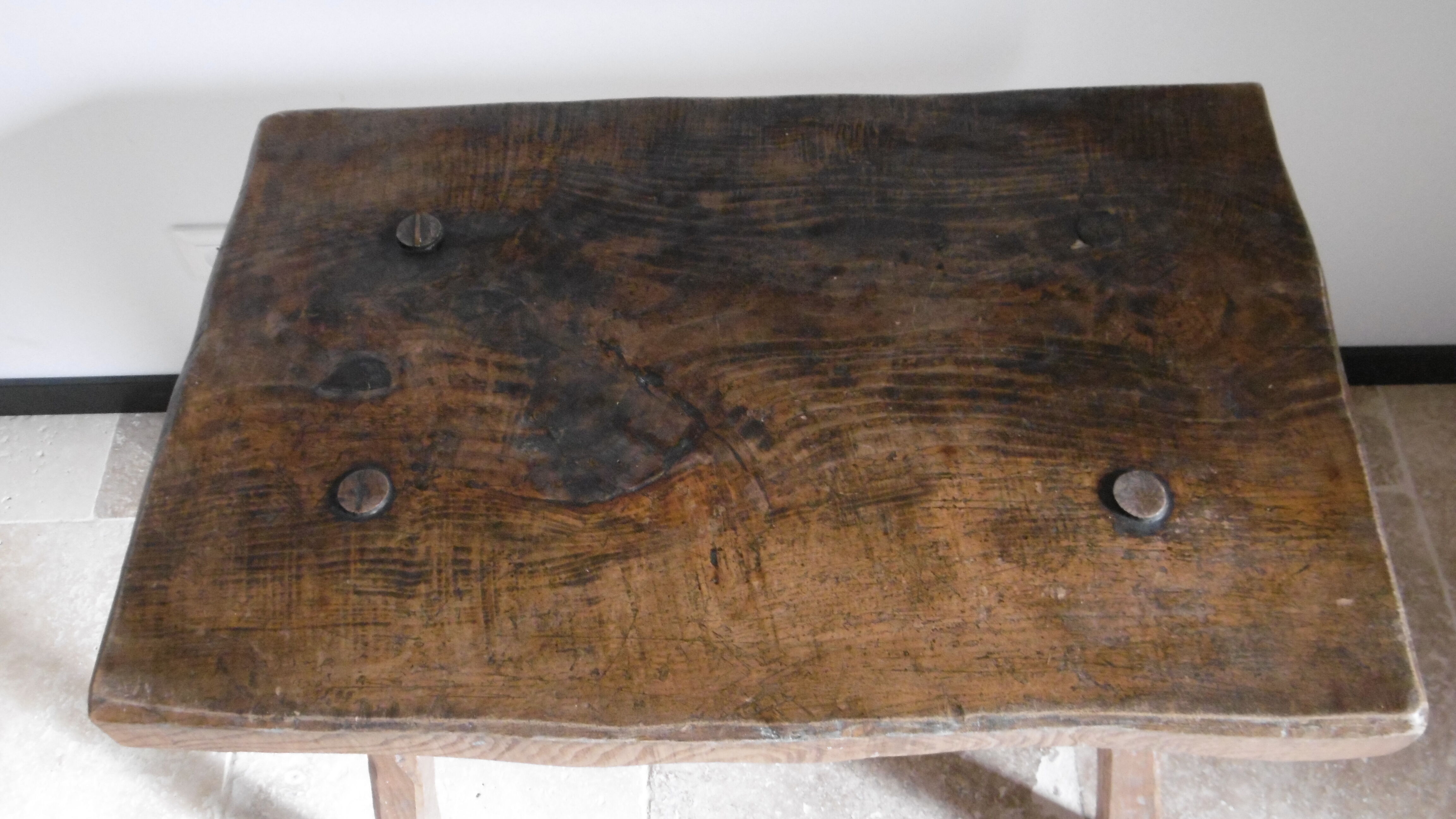 Elm wood rustic coffee table