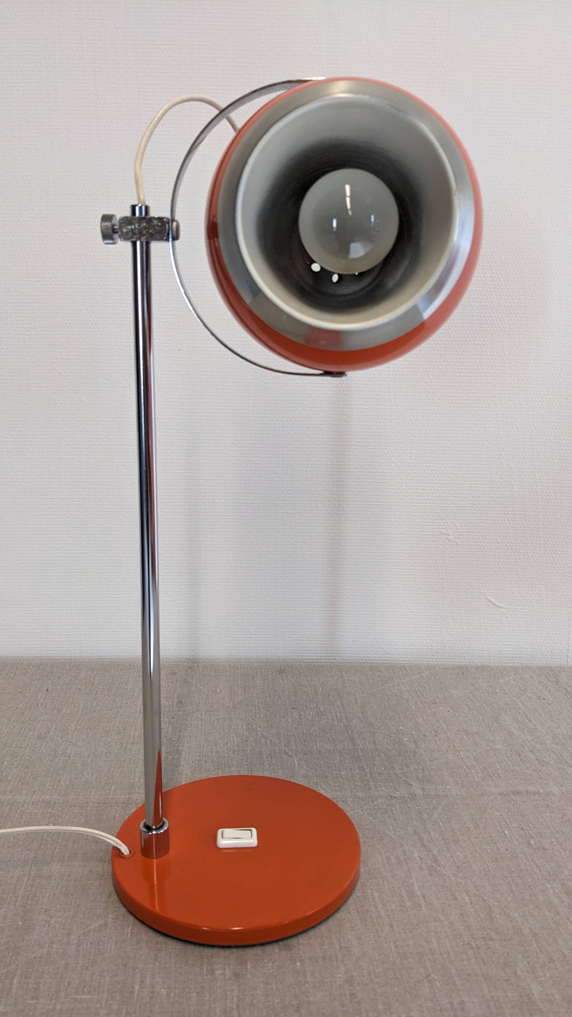 Space Age "Eye Ball" Lamp, 60s-70s