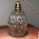 Vintage chiseled glass lamp