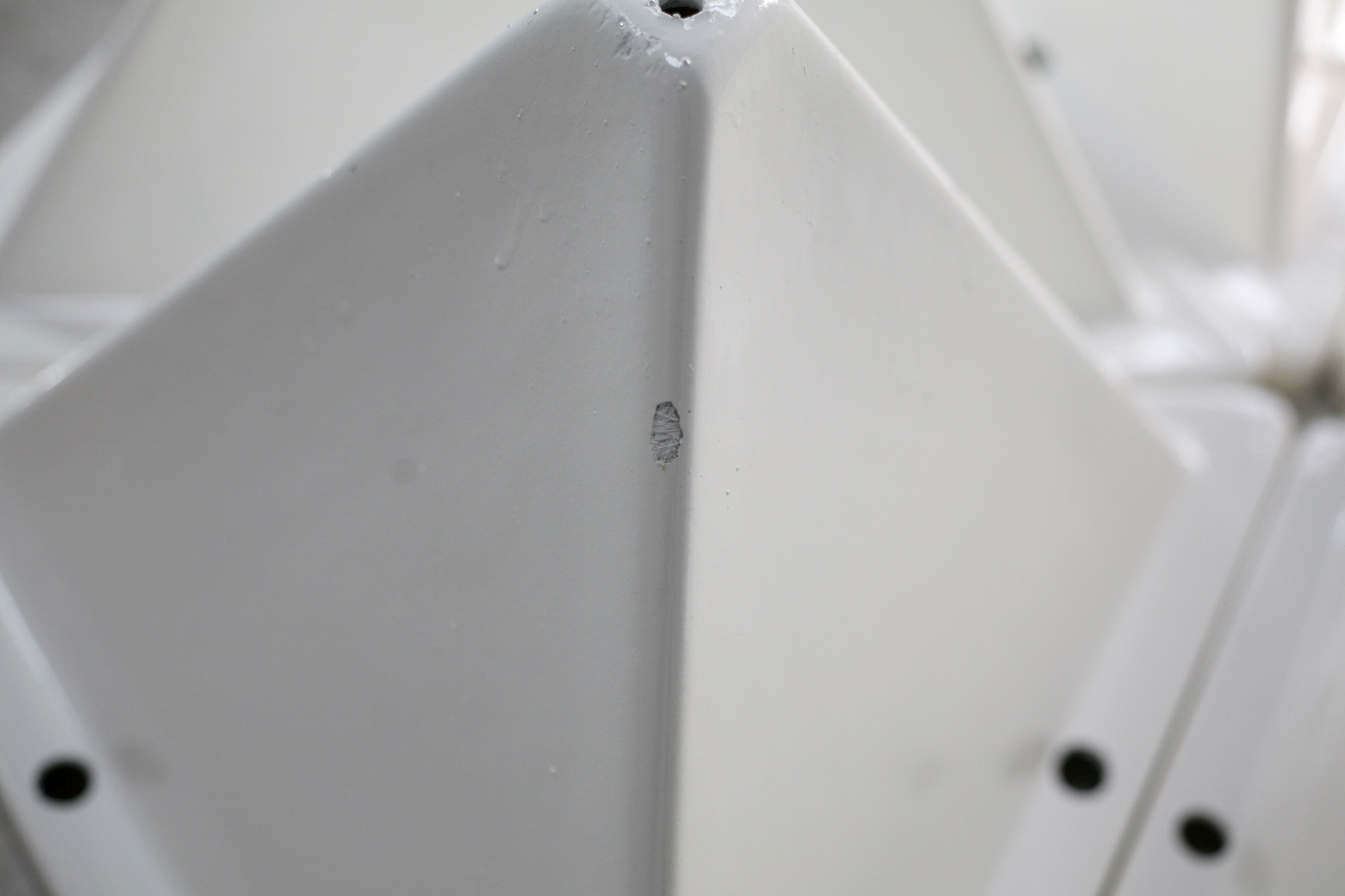 Fiberglass circa 1970. 6 tetrahedron-shaped elements. France.