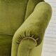 Danish velour armchair original condition beech wood 1960s