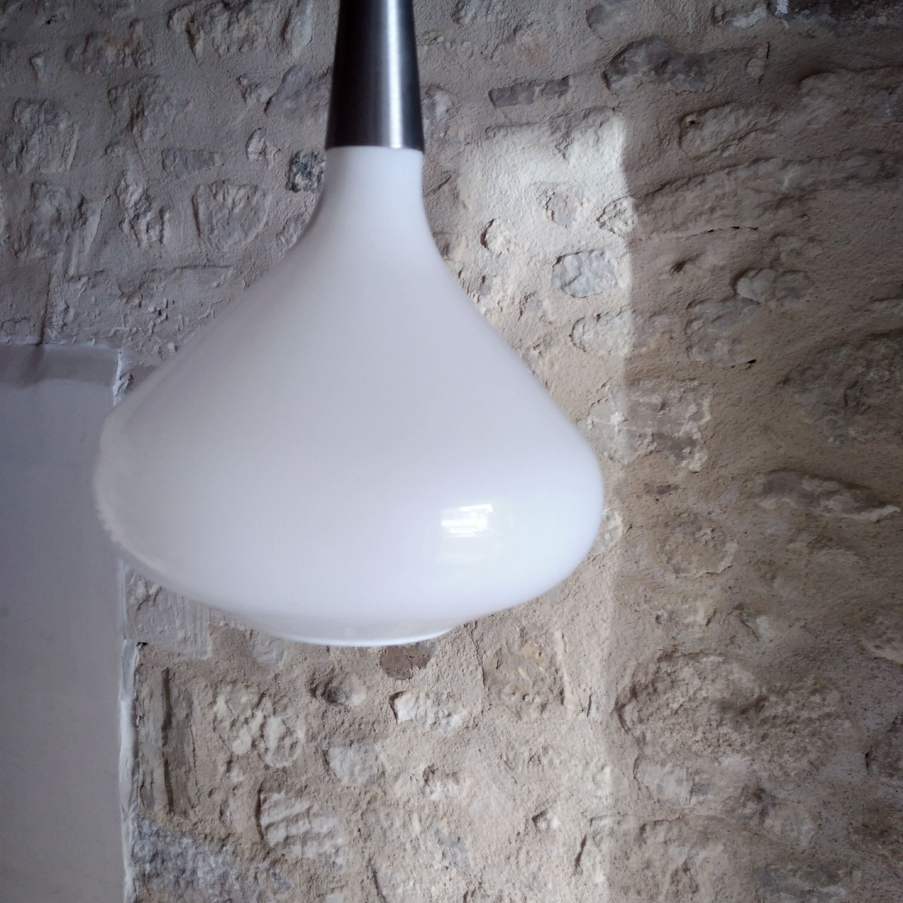 Opaline chandelier 1970
