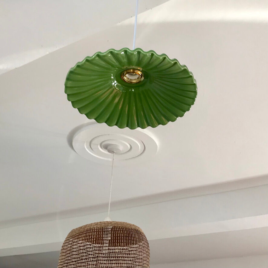 Vintage ceramic pendant lamp
