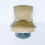 Pair of "Gluon" swivel armchairs by Marc Newson for Moroso, 1990's