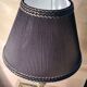 Rocaille style bronze lamp and pleated lampshade with gallon 49x25