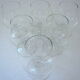 Suite of six glasses with alcohol, shape "cognac", in crystal