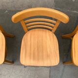 Mid-century German bentwood chairs by ZPM Radomsko for Mobilair, 1950s, set of 3.