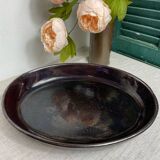 Vallauris iridescent ceramic gratin dish