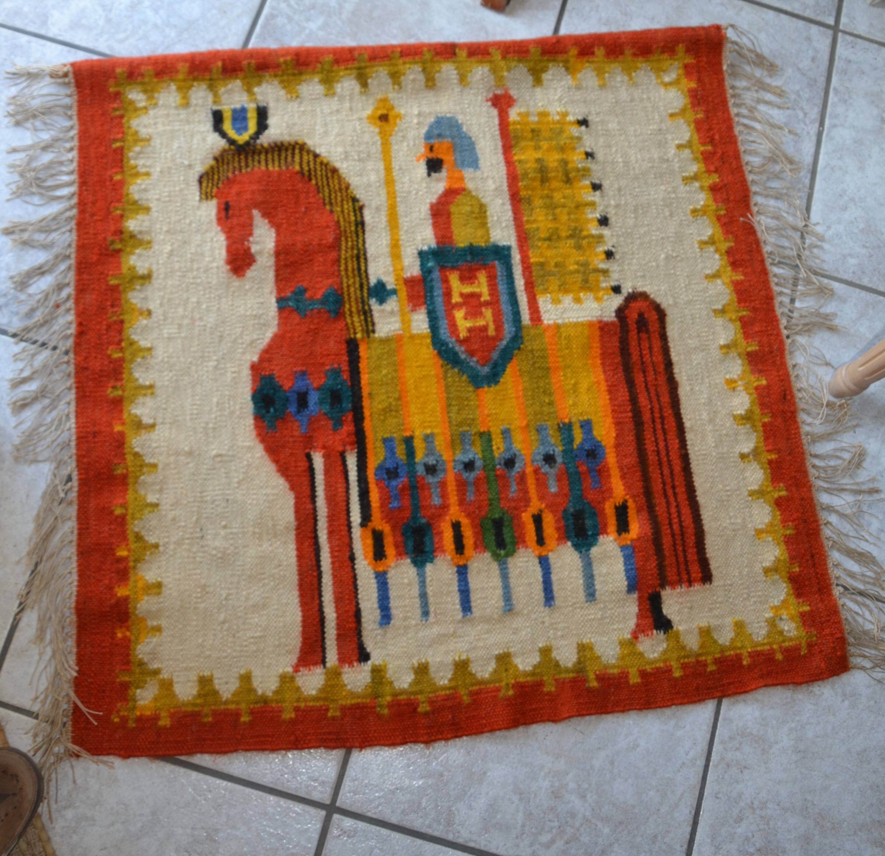 Kilim/tapisserie murale polonaise par M Domanska 1971