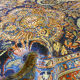 Persian living room carpet entirely handmade "Ghomseh" 330x217cm