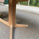 Table scandinave ovale extensible Baumann décapée en teck brut 240cm 1960