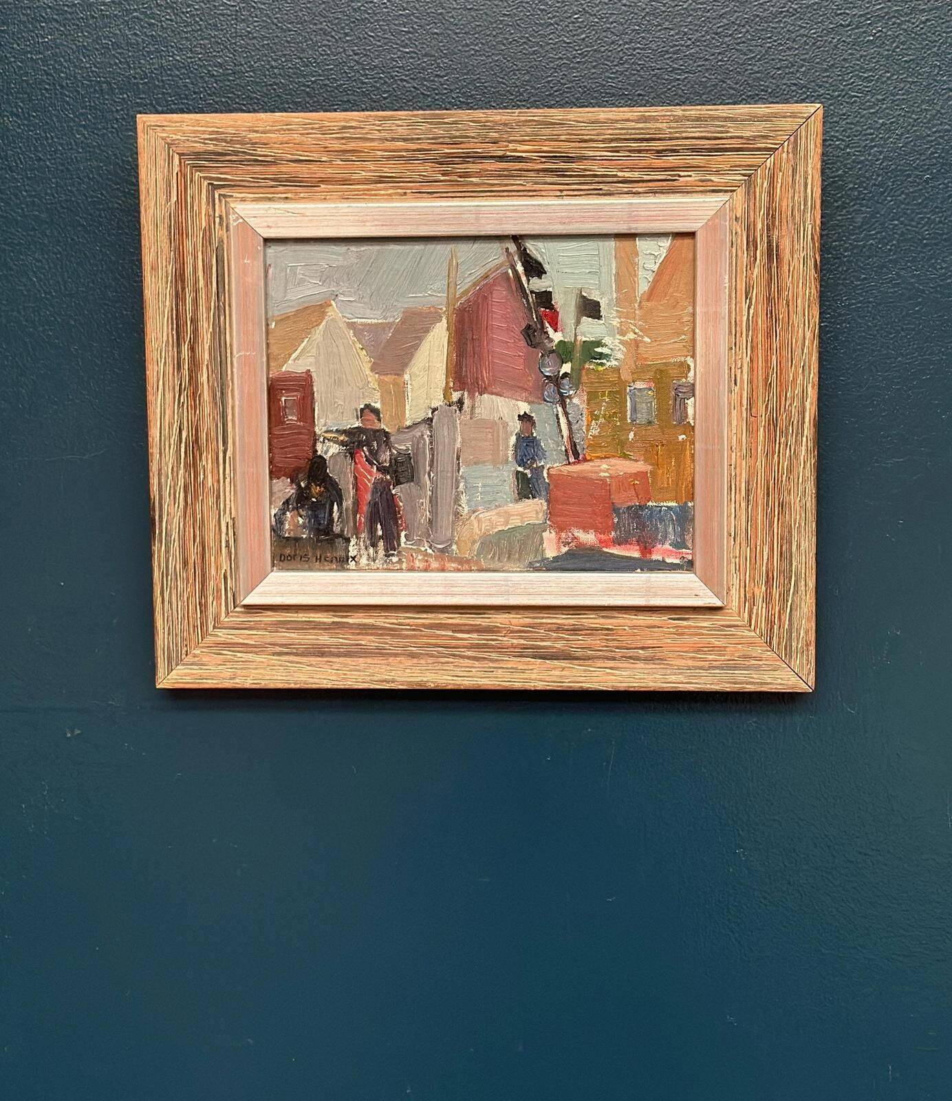 Original Swedish Oil On Panel – "Village Motif" – Signed – Framed