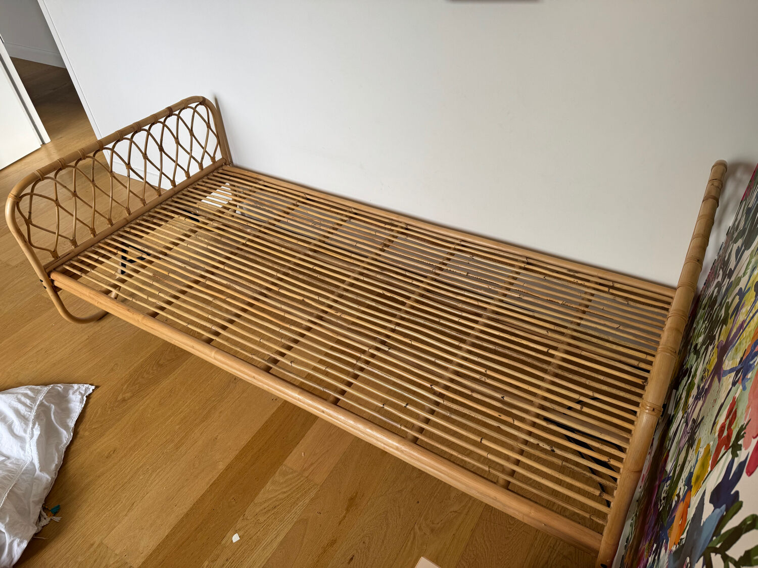 Rattan children's bed