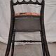 Chaise Napoléon III en bois noirci