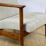 GFM-142 armchair, design by Edmund Homa from the 70s, beige