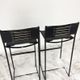 Set of two natural leather 'Spaghetti 164' bar stools by Giandomenico Belotti for Alias, Mid Century