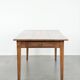 Antique French oak dining table for 6 to 8 people with three drawers
