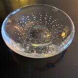 Bubbled crystal ashtray