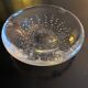 Bubbled crystal ashtray