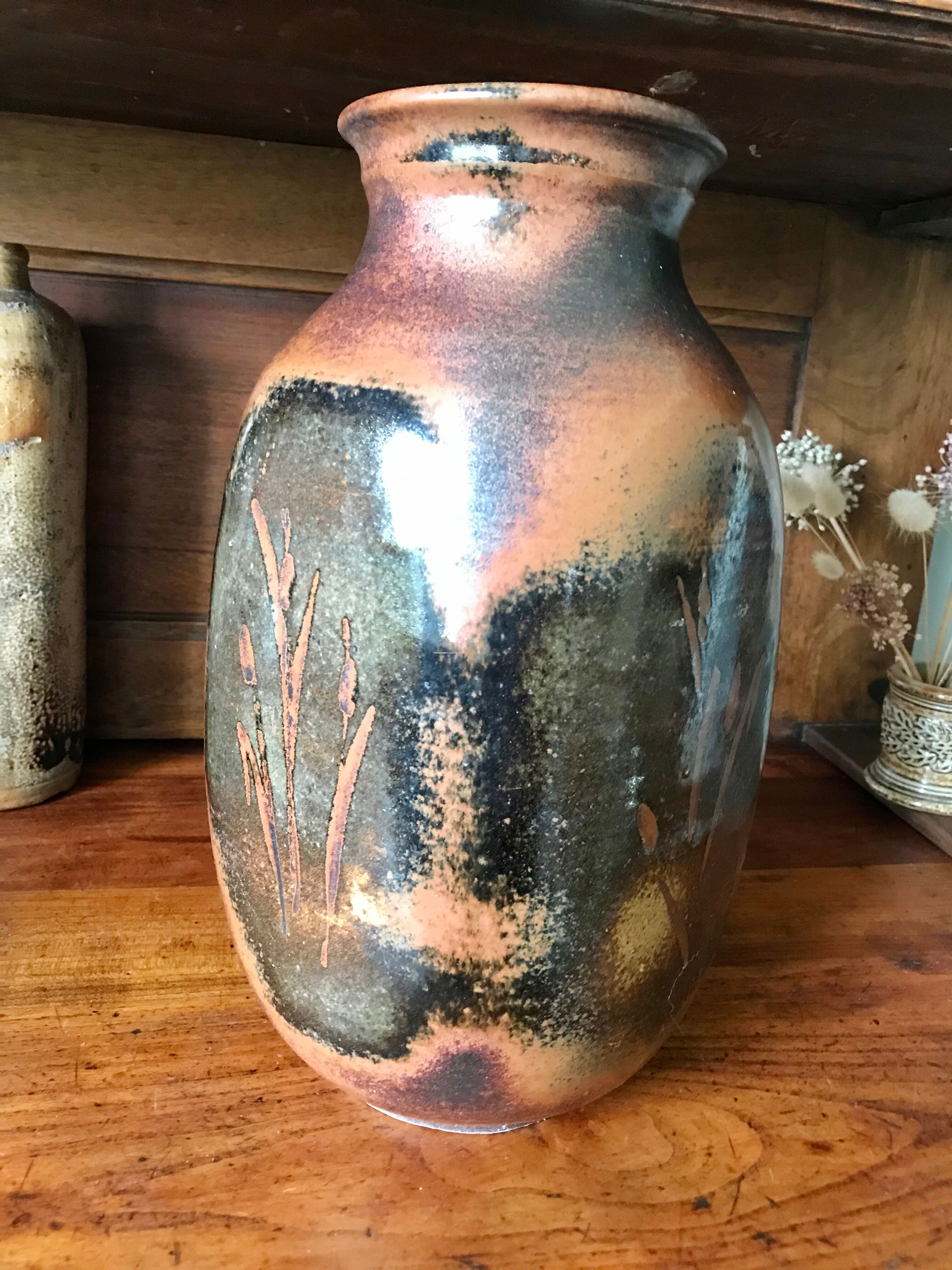 Taber Vallauris sandstone vase 32 cm