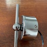 Chrome metal wall light and opaline ball