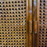 Dresser in rattan and canning