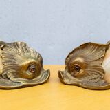 Portacandele a forma di pesce di Hauy Pouigo, Firenze, Italia, anni '70, set of 2