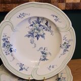 9 old K&G Lunéville hollow plates Regency model