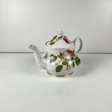 Redouté rose teapot, Roy Kirkham, England, 1996