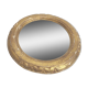 Miroir rond bois doré diamètre 24cm