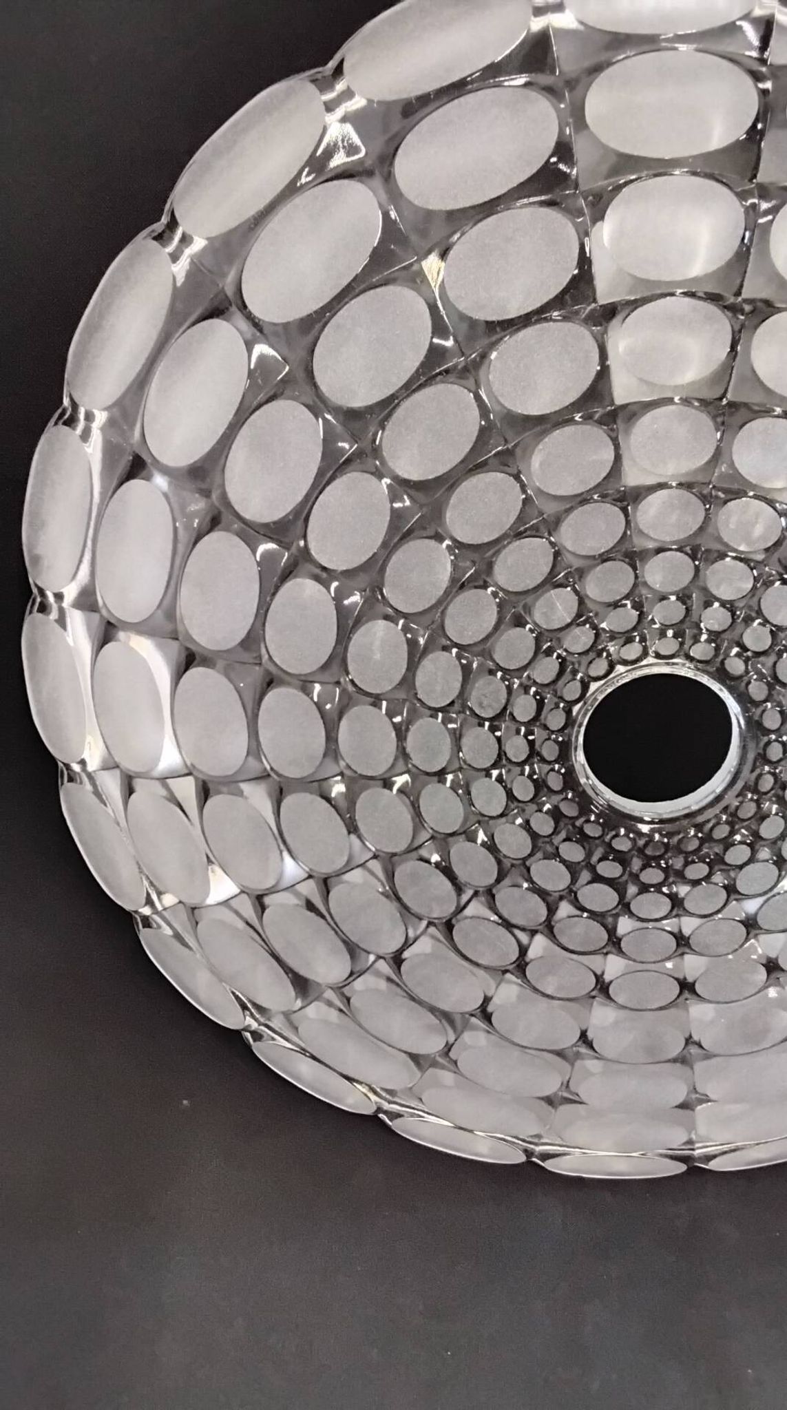 Glass ceiling light Peill & Putzler 1970s