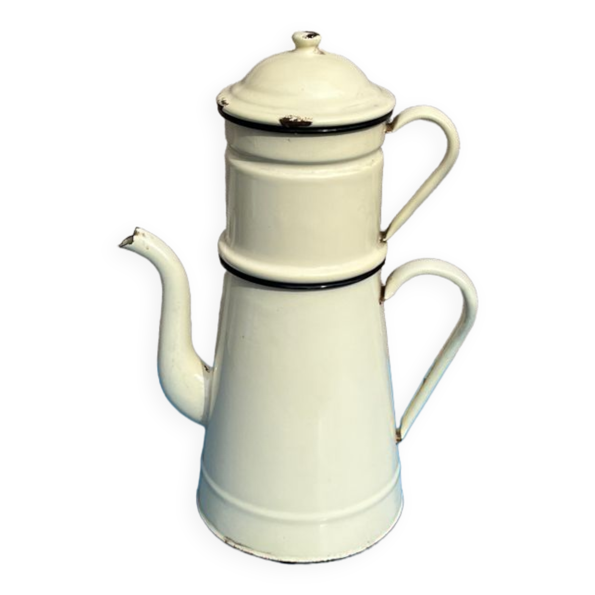 Enamelled coffee maker