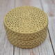 Set of 6 wicker coasters with their storage box