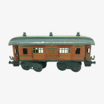 Train wagon Express, luggage posts, sheet metal years 1920-1930