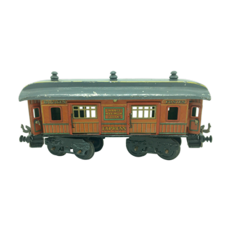 Train wagon Express, luggage posts, sheet metal years 1920-1930