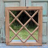 Antique Indian Wooden Mirror 60x66cm