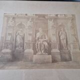 Tommaso Cuccioni (1790-1864) - Albumen print photograph Tomb of Julius II in Rome