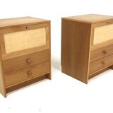 Set de 2 tables de chevet "Atmosfär", Åke Hassbjer, Tingströms, Suède, 1960