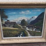 Mid-twentieth table "mountain landscape"