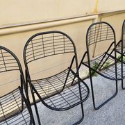 Set of 4 minimalist chairs "Åland" Niels Gammelgaard 1980